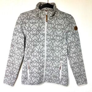 Icepeak Women's Gray Patterned Fleece Jacket